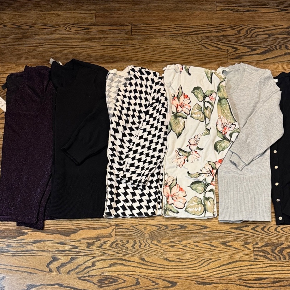 WHBM Assorted Women's Cardigans and Top Bundle (5)